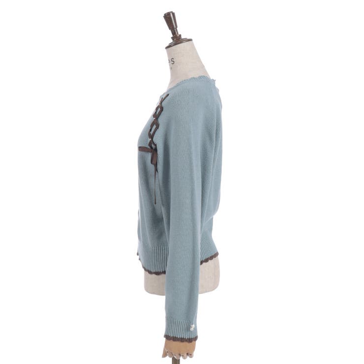 レースアップニットプルオーバー | axes femme | 詳細画像14 