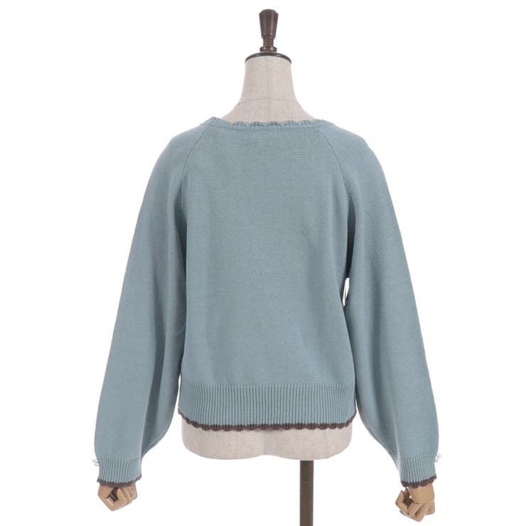 レースアップニットプルオーバー | axes femme | 詳細画像15 