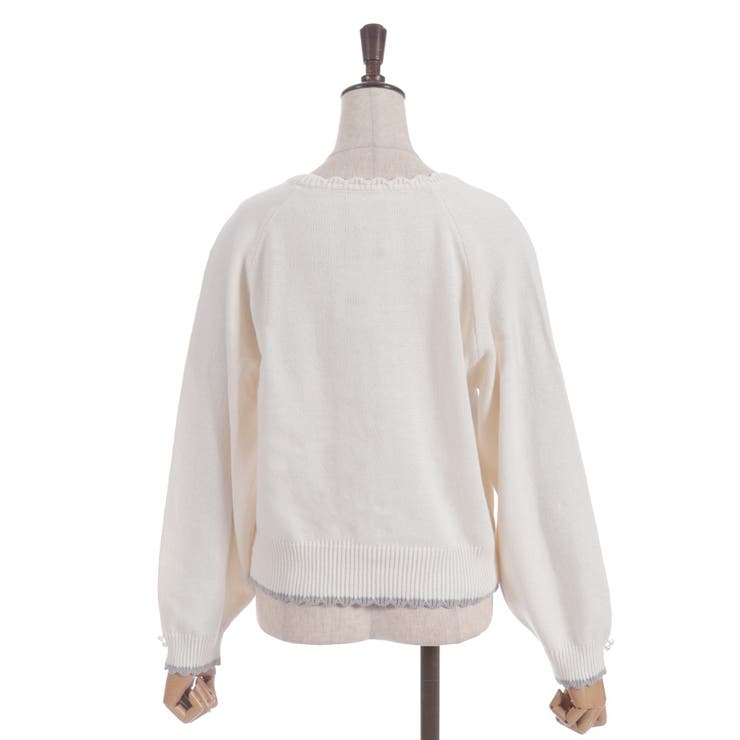 レースアップニットプルオーバー | axes femme | 詳細画像23 