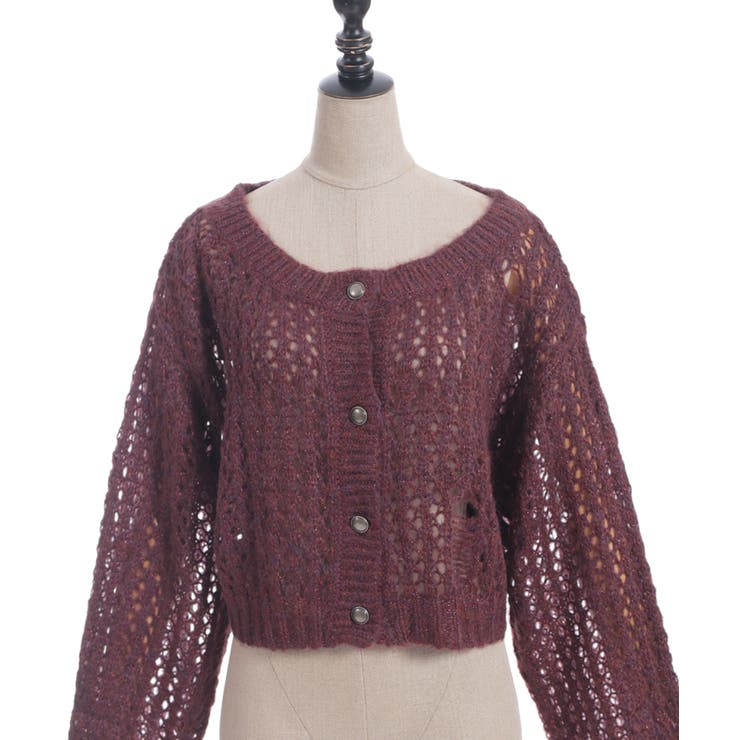 前後２ｗａｙニットカーディガン | axes femme | 詳細画像11 