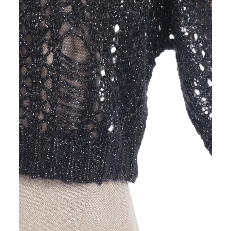 前後２ｗａｙニットカーディガン | axes femme | 詳細画像17 