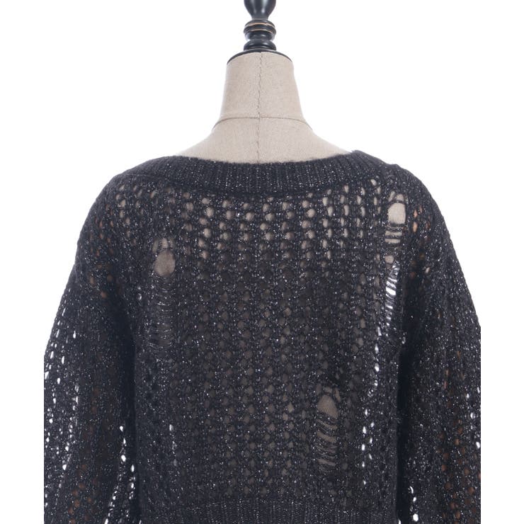 前後２ｗａｙニットカーディガン | axes femme | 詳細画像18 