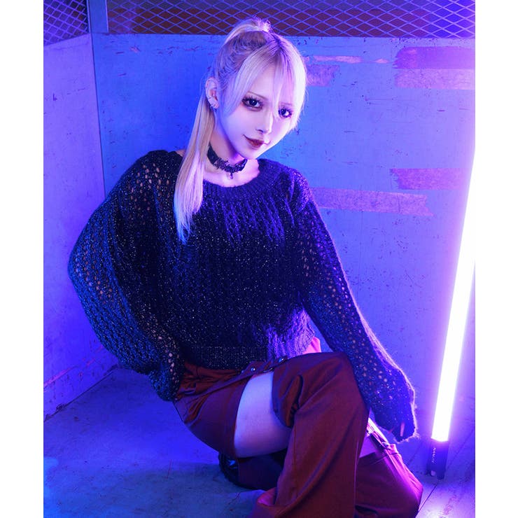 前後２ｗａｙニットカーディガン | axes femme | 詳細画像3 