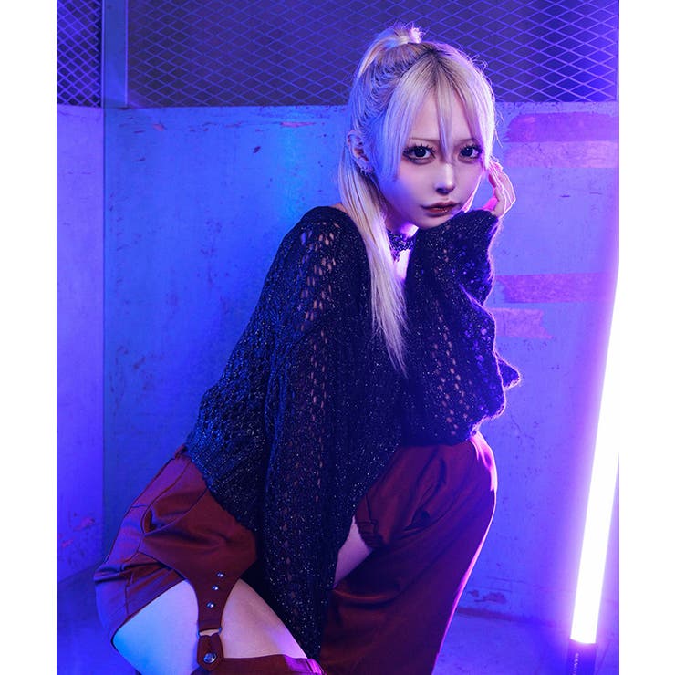 前後２ｗａｙニットカーディガン | axes femme | 詳細画像4 