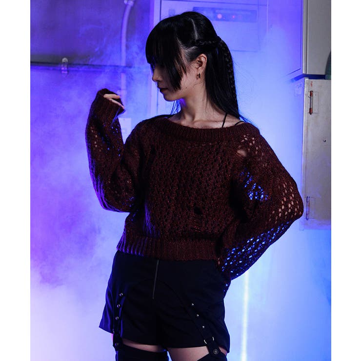 前後２ｗａｙニットカーディガン | axes femme | 詳細画像7 