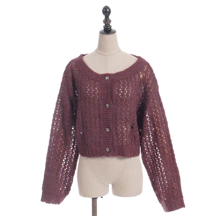 前後２ｗａｙニットカーディガン | axes femme | 詳細画像8 