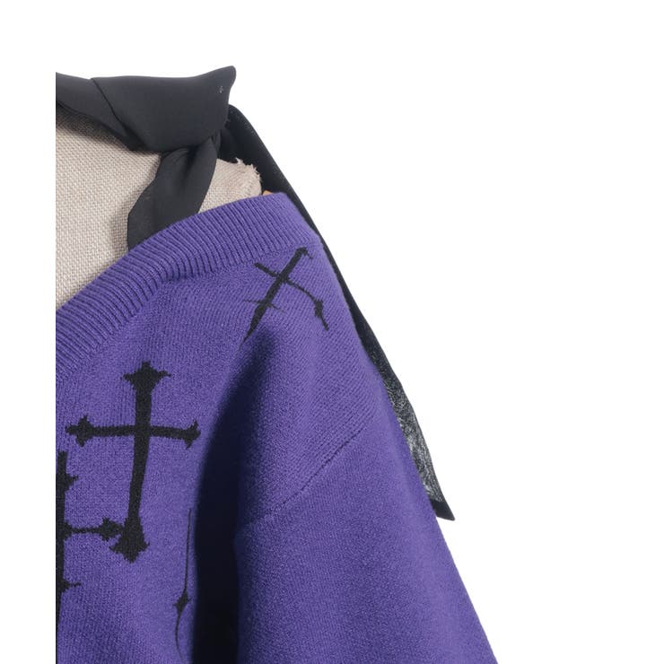 クロスジャカードニットカーディガン | axes femme | 詳細画像13 