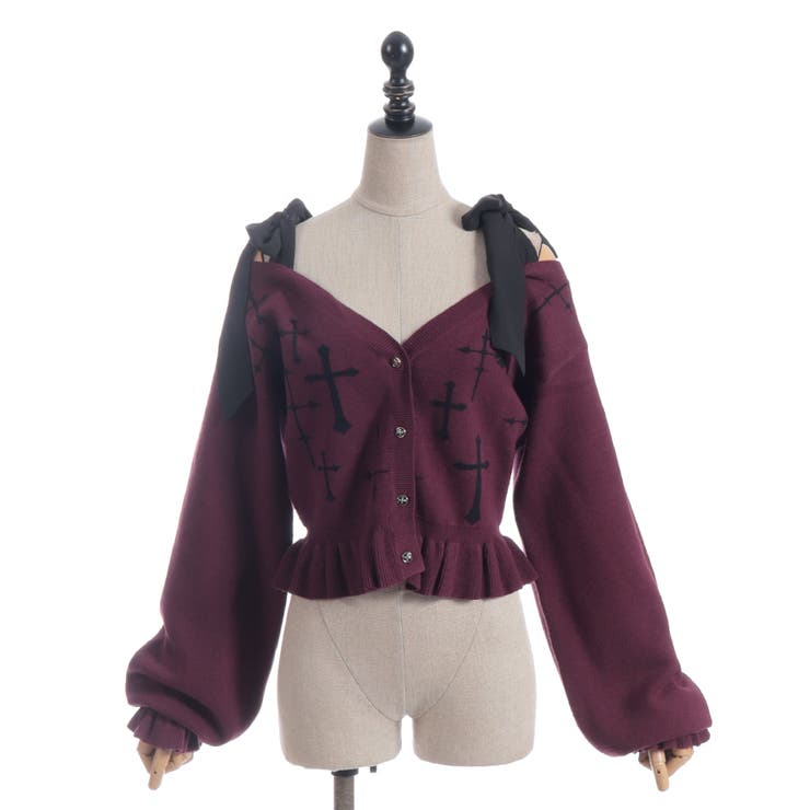 クロスジャカードニットカーディガン | axes femme | 詳細画像15 