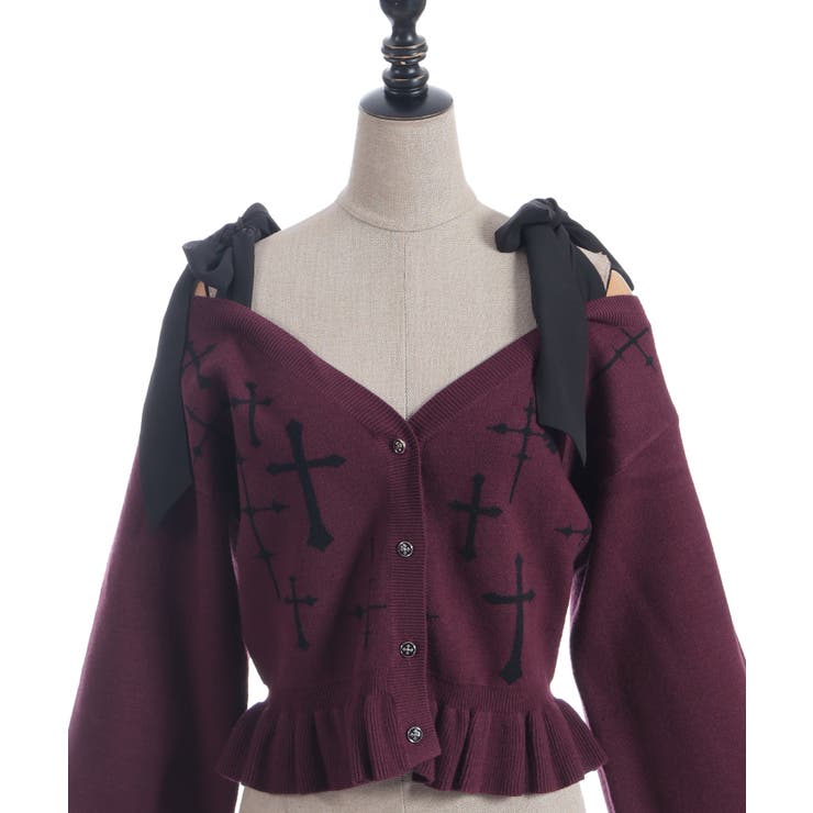 クロスジャカードニットカーディガン | axes femme | 詳細画像18 