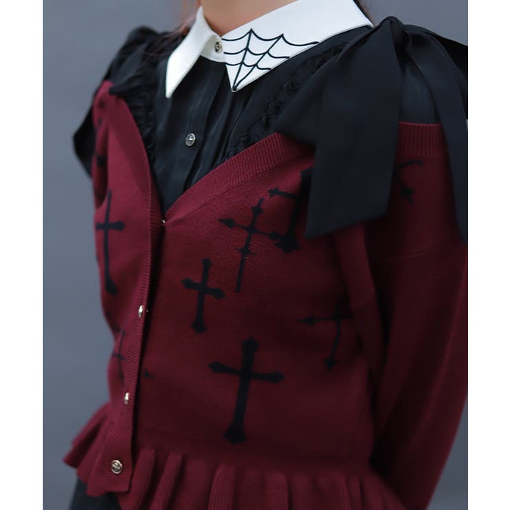 クロスジャカードニットカーディガン | axes femme | 詳細画像6 