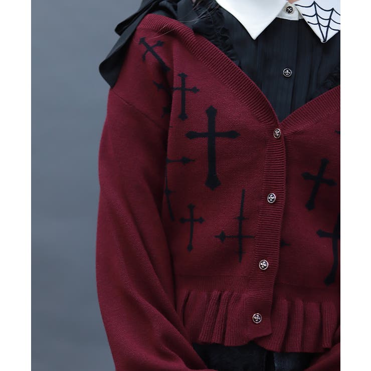 クロスジャカードニットカーディガン | axes femme | 詳細画像7 