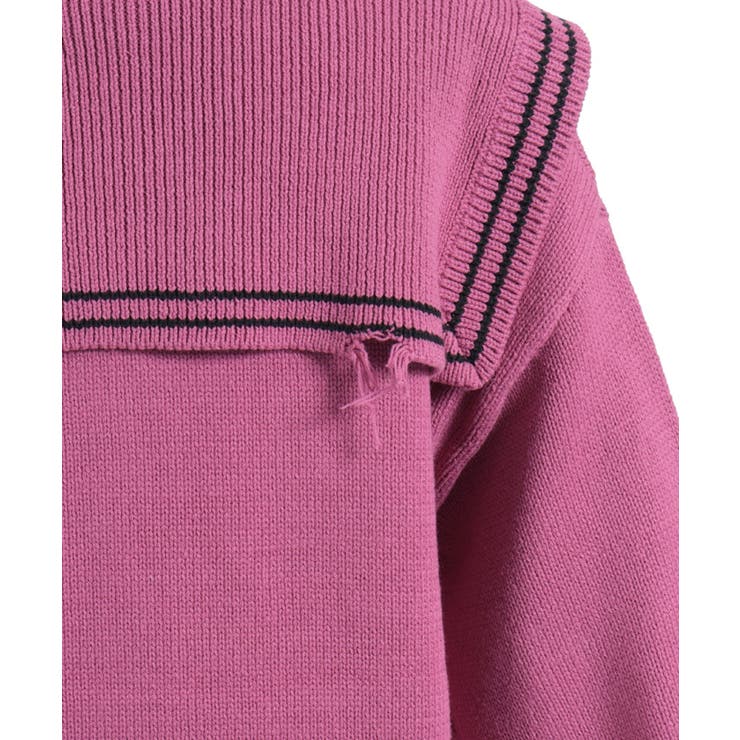 ダメージセーラーニットカーディガン | axes femme | 詳細画像21 