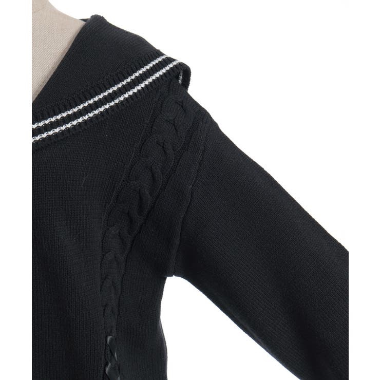 ダメージセーラーニットカーディガン | axes femme | 詳細画像29 