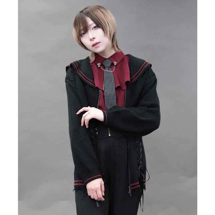 ダメージセーラーニットカーデ | axes femme | 詳細画像6 