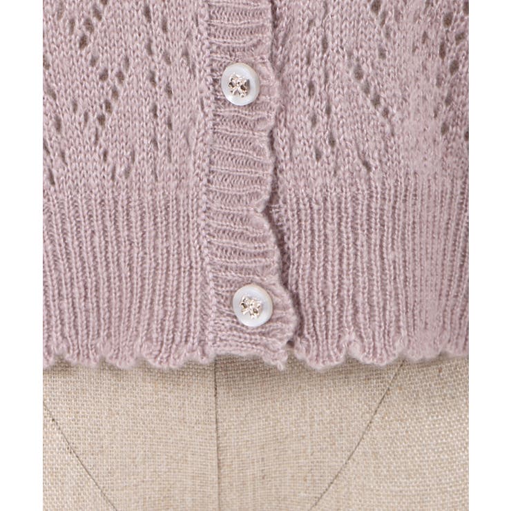 透かし編みモヘアニットCD[品番：IGAW0000666]｜axes femme