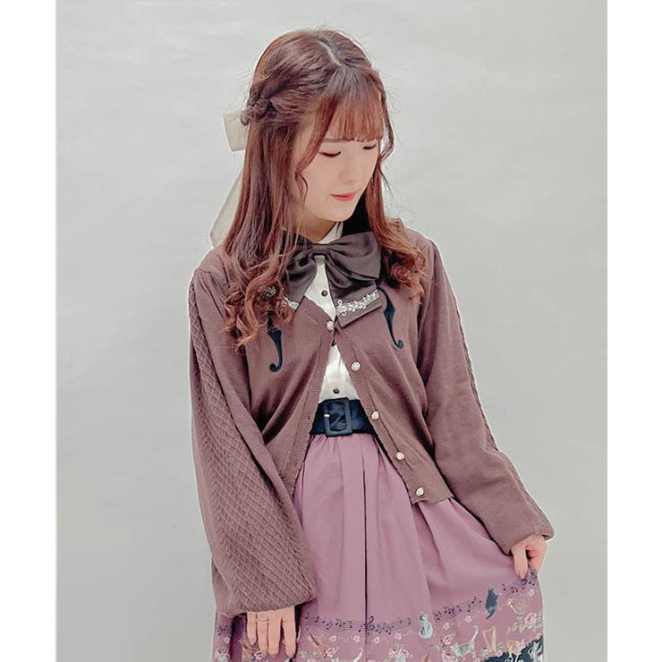バイオリンモチーフ刺繍CD[品番：IGAW0002717]｜axes femme