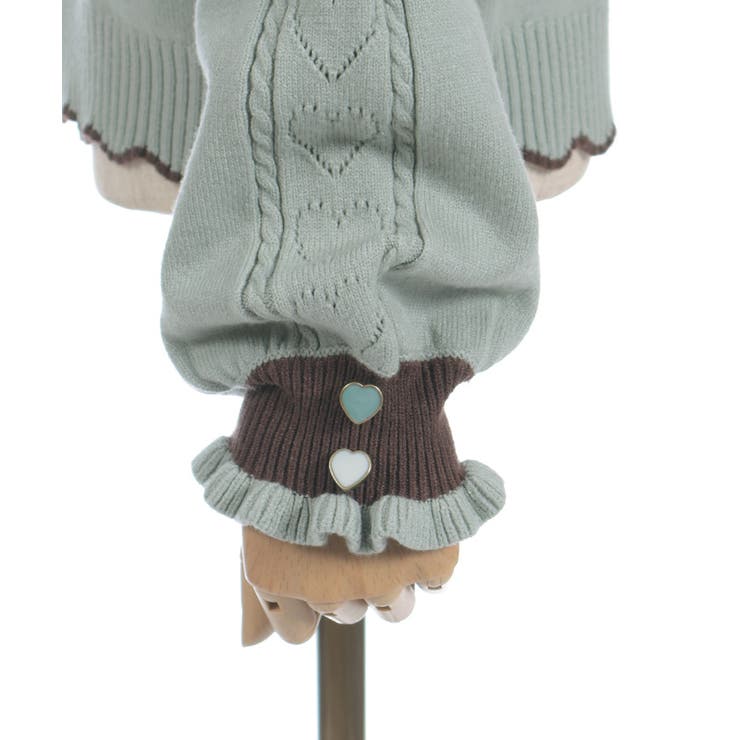 ハート釦バイカラーニットＣＤ | axes femme | 詳細画像12 