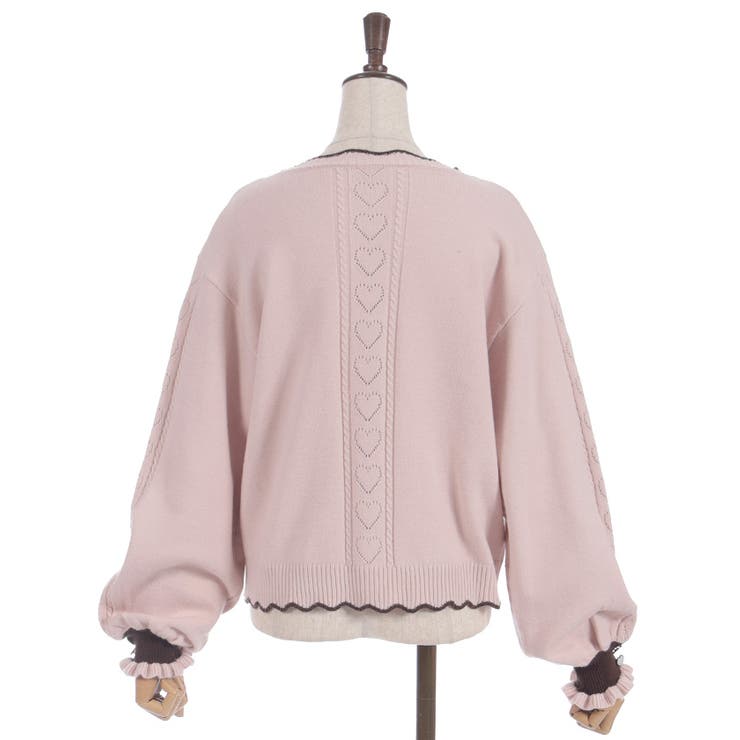 ハート釦バイカラーニットＣＤ | axes femme | 詳細画像16 