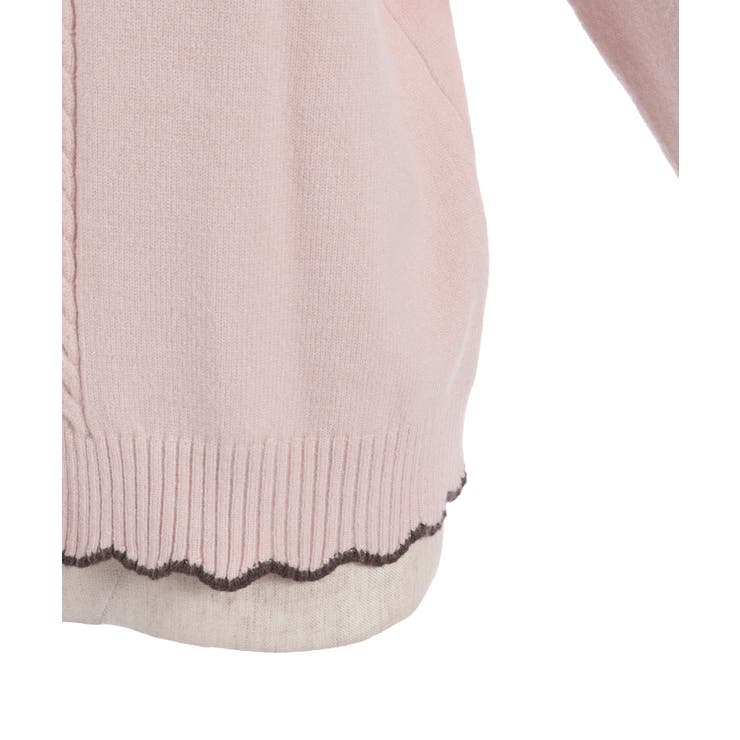 ハート釦バイカラーニットＣＤ | axes femme | 詳細画像18 