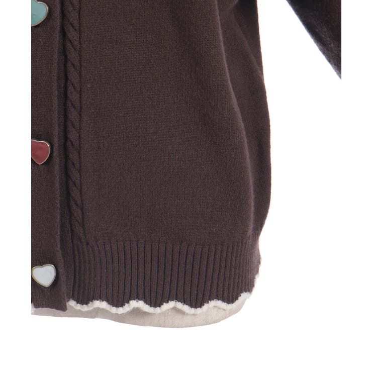 ハート釦バイカラーニットＣＤ | axes femme | 詳細画像28 