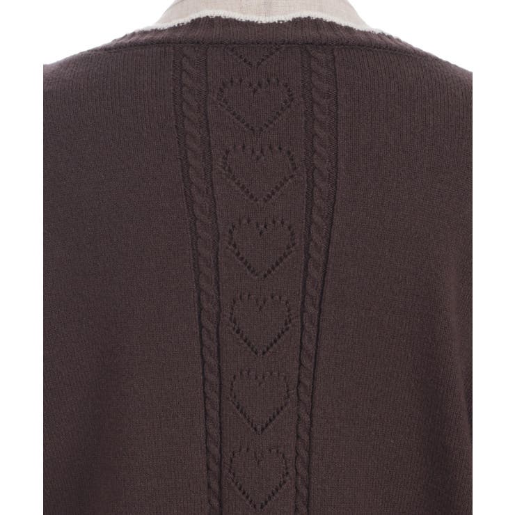 ハート釦バイカラーニットＣＤ | axes femme | 詳細画像30 