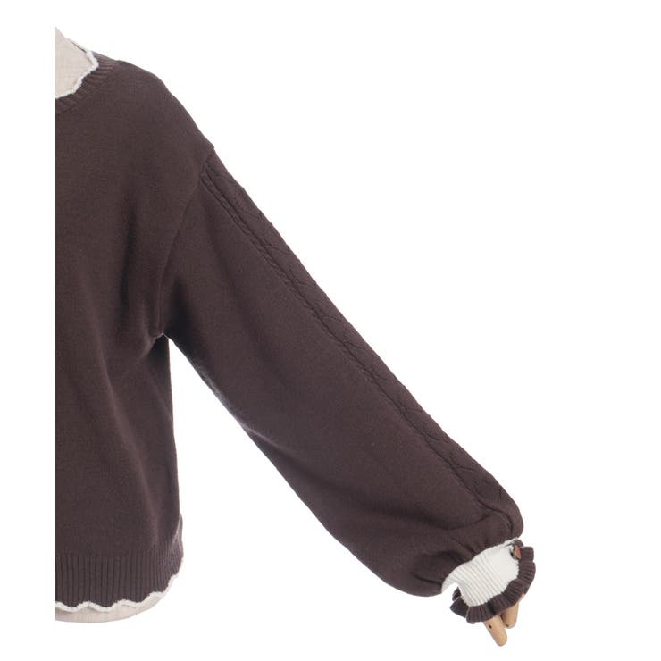 ハート釦バイカラーニットＣＤ | axes femme | 詳細画像32 