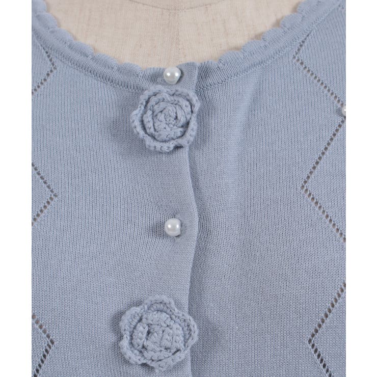 かぎ針ローズニットカーデ | axes femme | 詳細画像13 