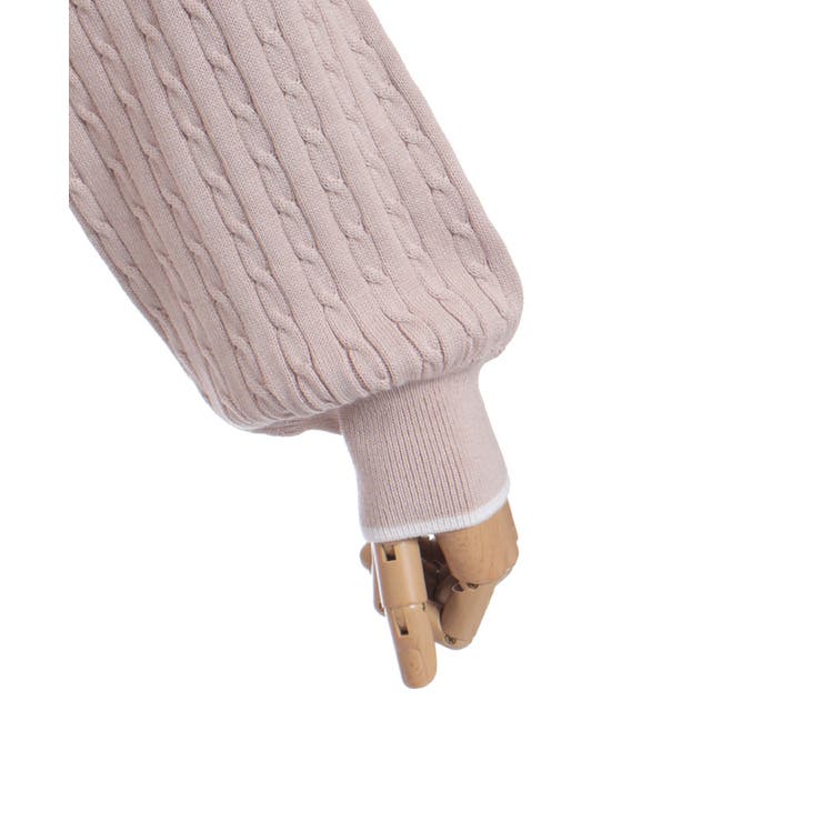 バイカラーニットポロカーディガン | axes femme | 詳細画像23 