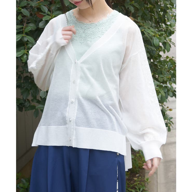 ＵＶカットラメシアーカーディガン | axes femme | 詳細画像6 