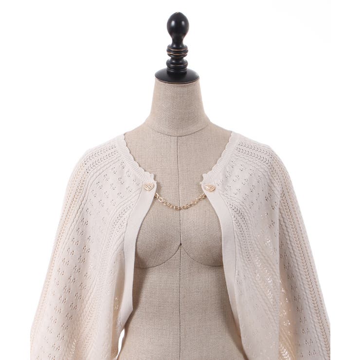 チェーン付ニットボレロ[品番：IGAW0003949]｜axes femme（アクシーズ