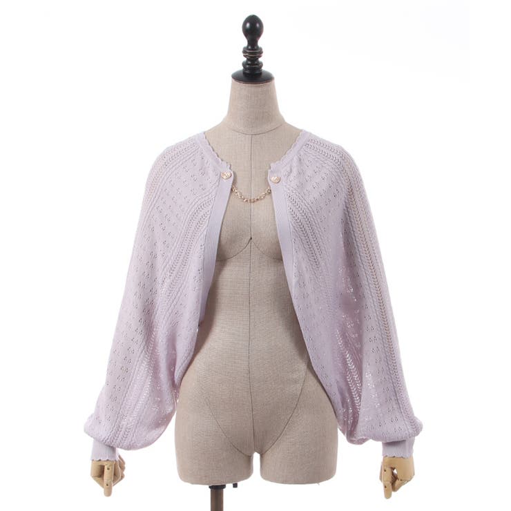 チェーン付ニットボレロ[品番：IGAW0003949]｜axes femme（アクシーズ