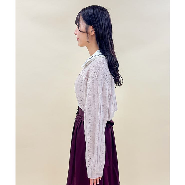 axes femme poetique ニット レース セール