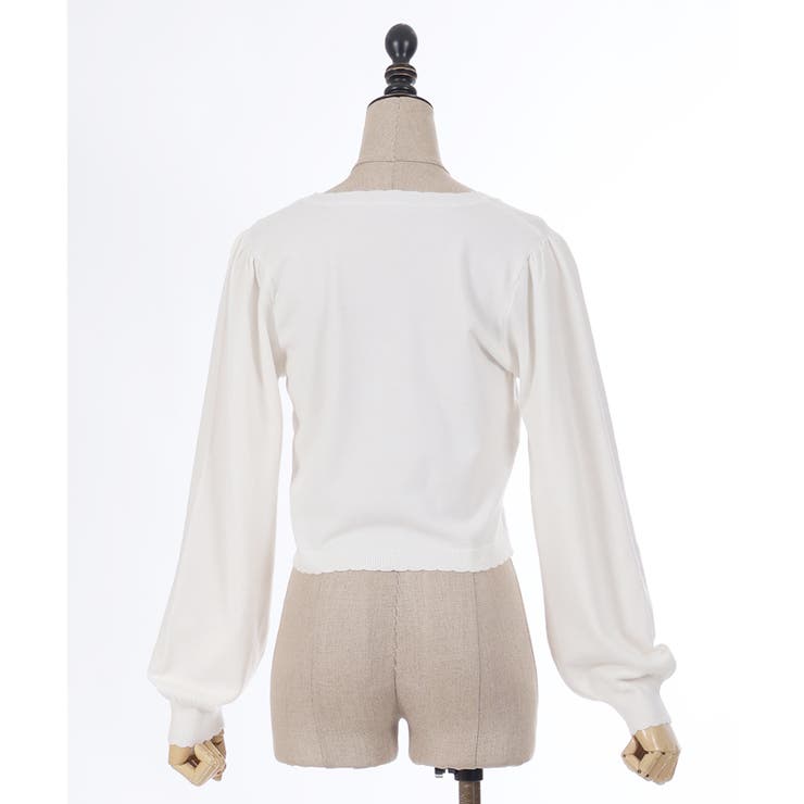 axes femme クリーム色 レースカーディガン　レア axes femme クリーム色 レースカーディガン レア