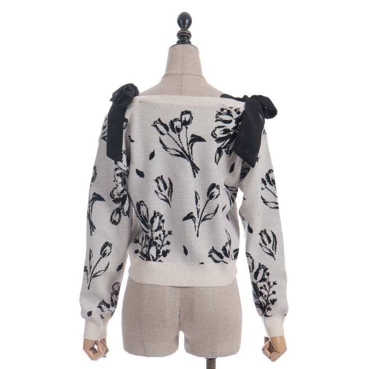 フラワージャカードニットＣＤ | axes femme | 詳細画像10 