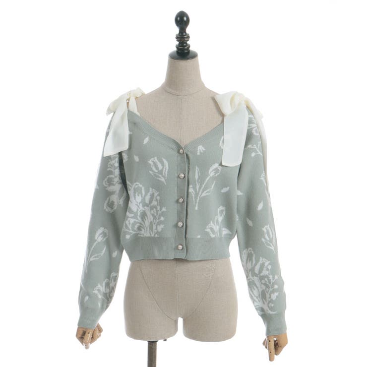 フラワージャカードニットＣＤ | axes femme | 詳細画像17 