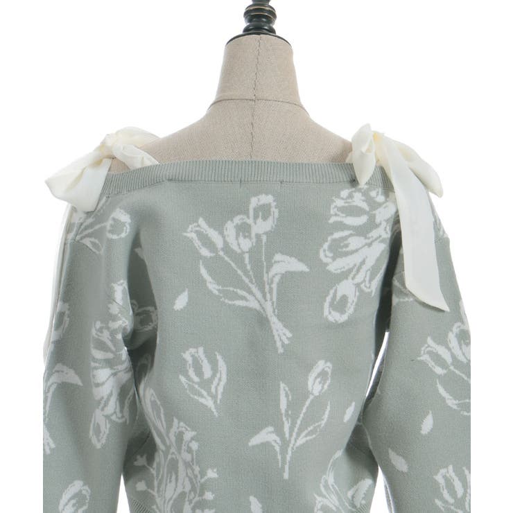 フラワージャカードニットＣＤ | axes femme | 詳細画像23 