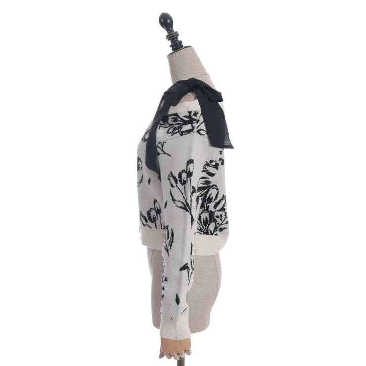 フラワージャカードニットＣＤ | axes femme | 詳細画像9 