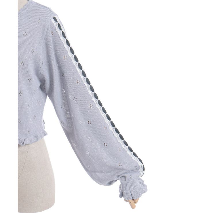 フリルラメニットボレロ | axes femme | 詳細画像12 