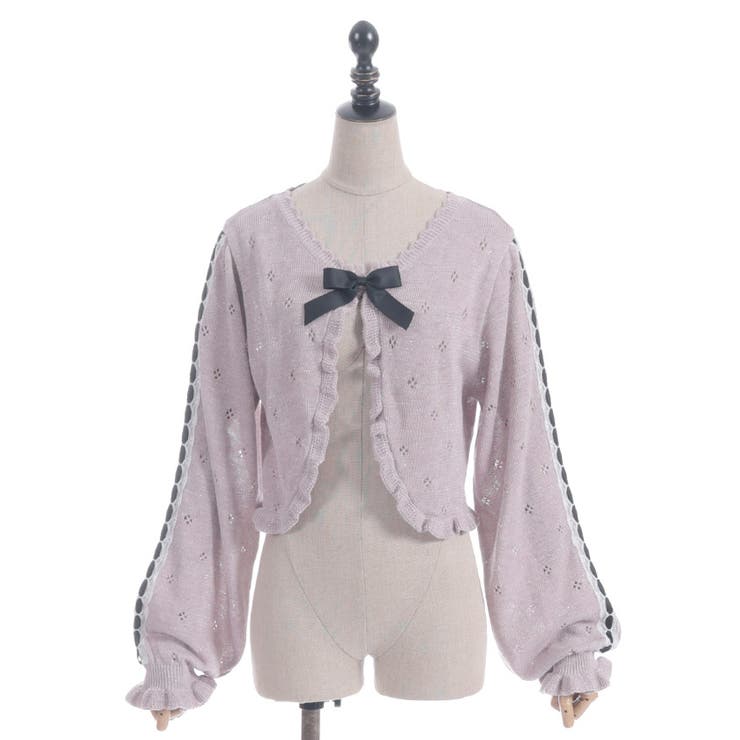 フリルラメニットボレロ | axes femme | 詳細画像13 