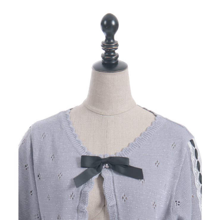 フリルラメニットボレロ[品番：IGAW0006135]｜axes femme