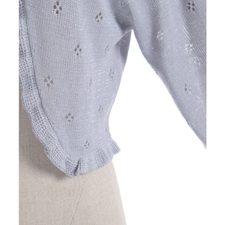 フリルラメニットボレロ | axes femme | 詳細画像8 