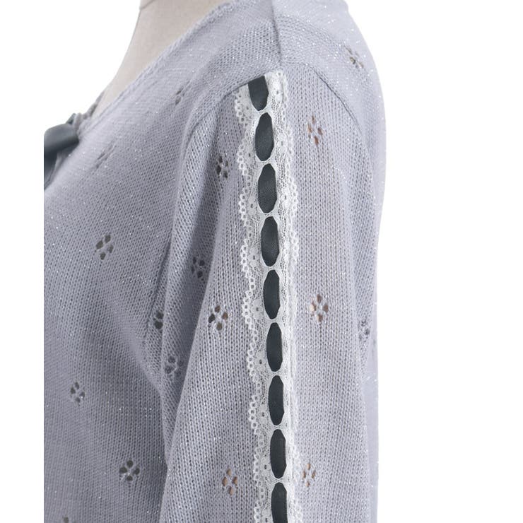 フリルラメニットボレロ | axes femme | 詳細画像9 