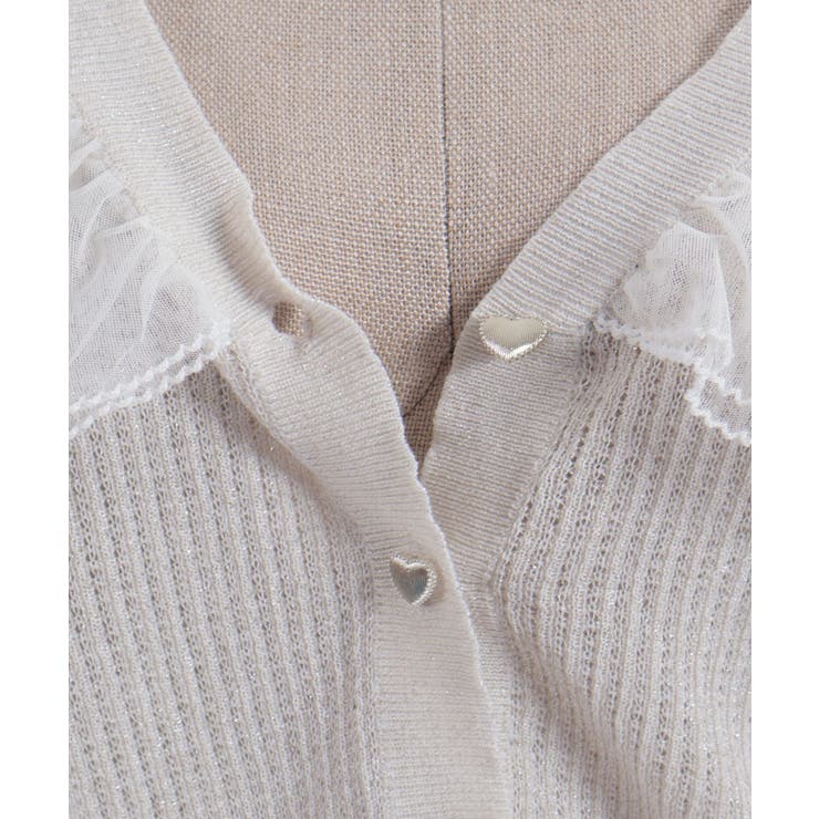 チュールフリルＵＶカットカーディガン | axes femme | 詳細画像10 