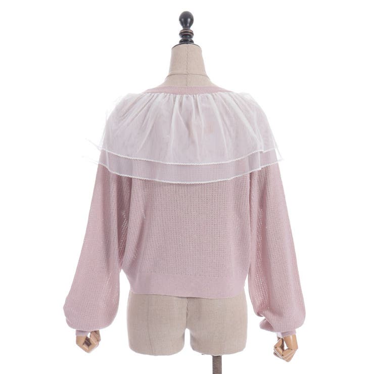 チュールフリルＵＶカットカーディガン | axes femme | 詳細画像16 