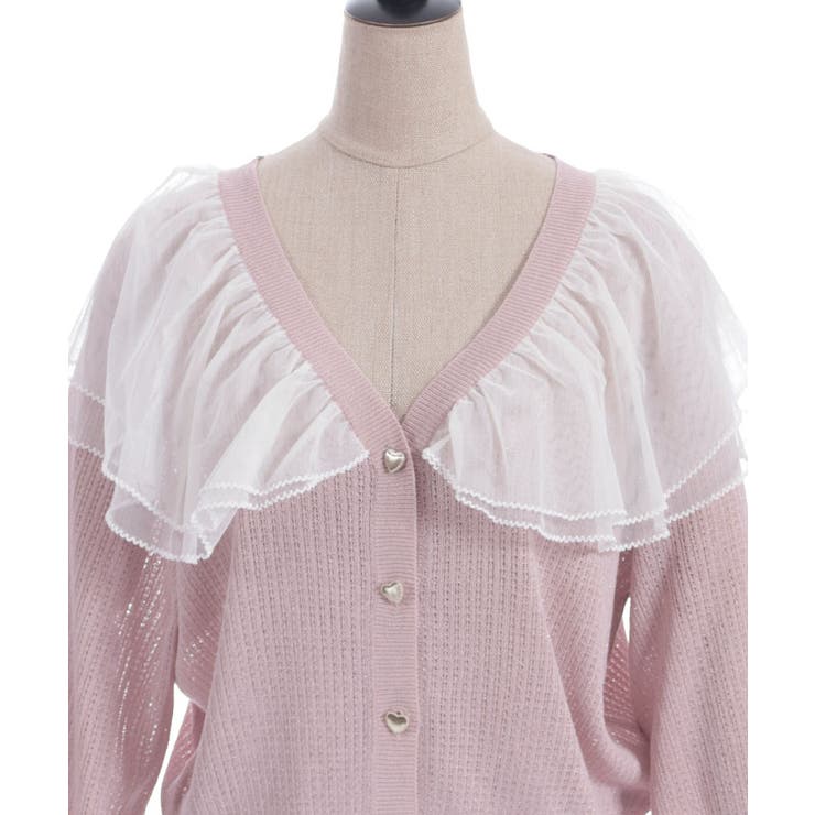 チュールフリルＵＶカットカーディガン | axes femme | 詳細画像17 