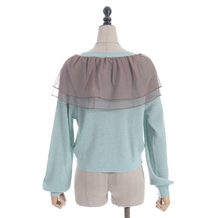 チュールフリルＵＶカットカーディガン | axes femme | 詳細画像24 