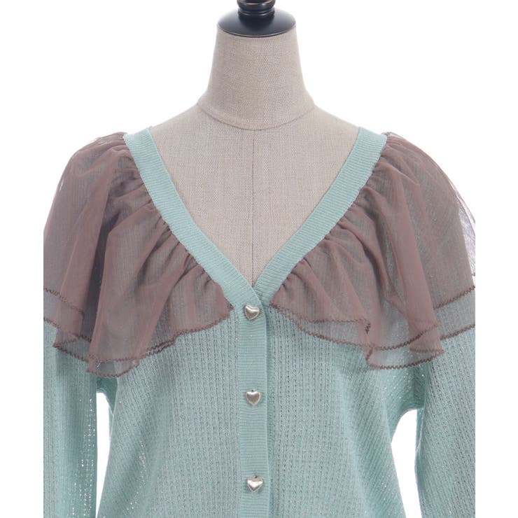 チュールフリルＵＶカットカーディガン | axes femme | 詳細画像25 