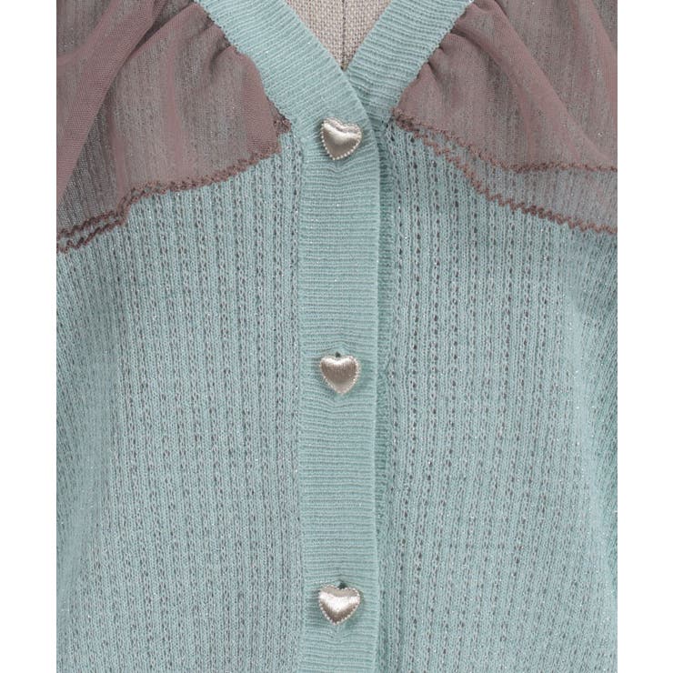 チュールフリルＵＶカットカーディガン | axes femme | 詳細画像27 