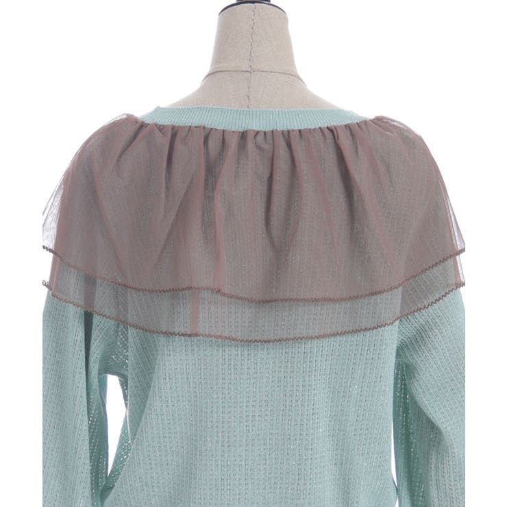 チュールフリルＵＶカットカーディガン | axes femme | 詳細画像28 