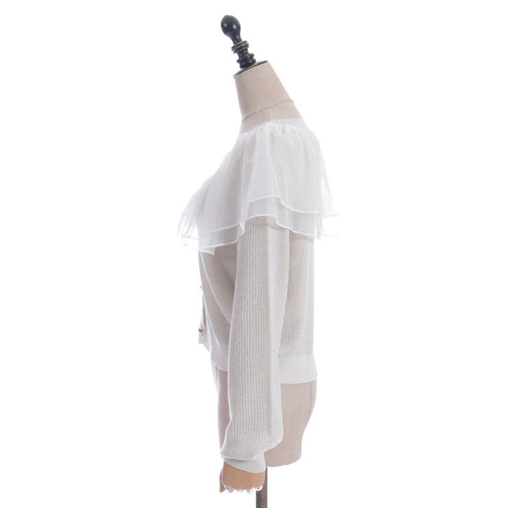 チュールフリルＵＶカットカーディガン | axes femme | 詳細画像6 